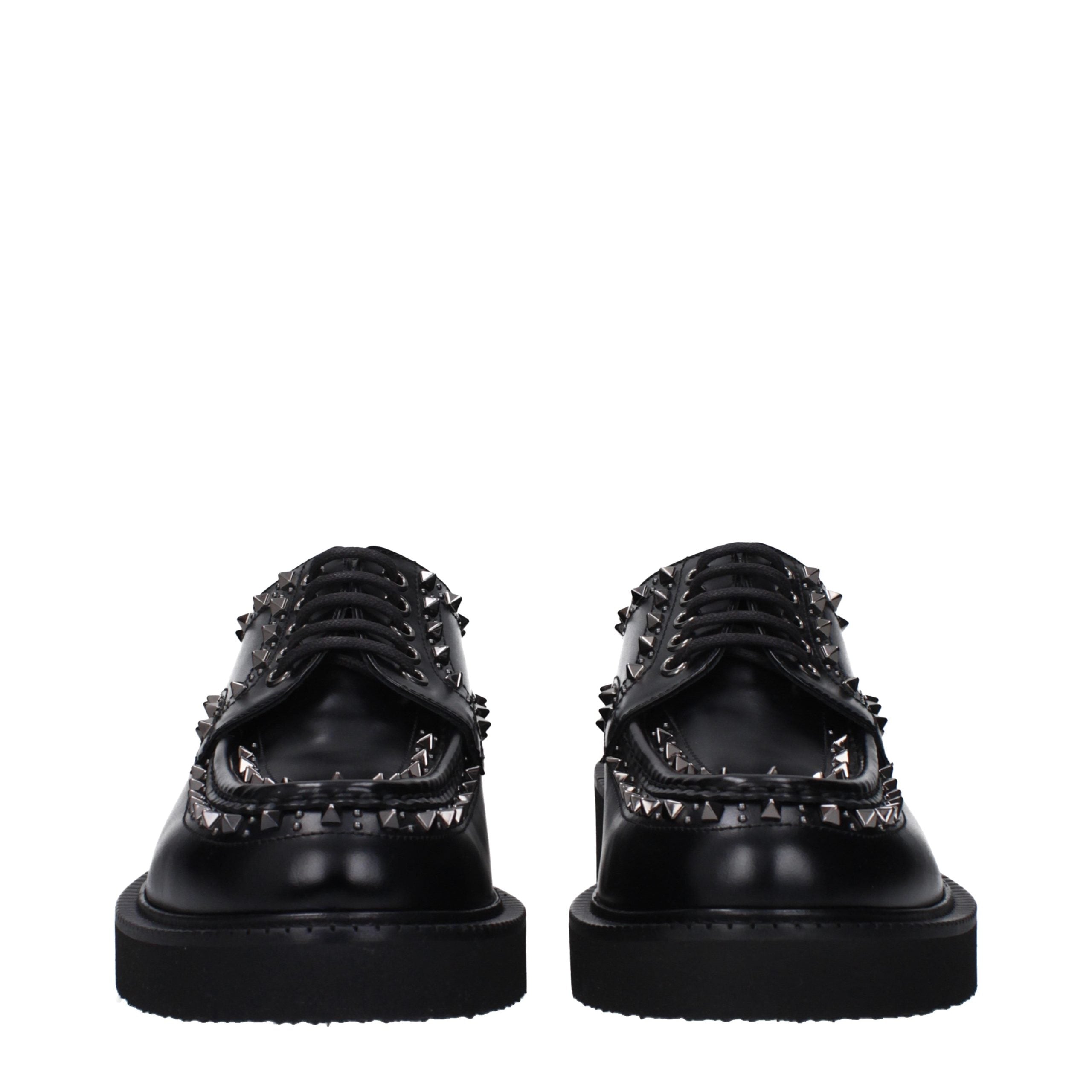 Valentino Garavani Chaussures Richelieu et Derbies en cuir noir