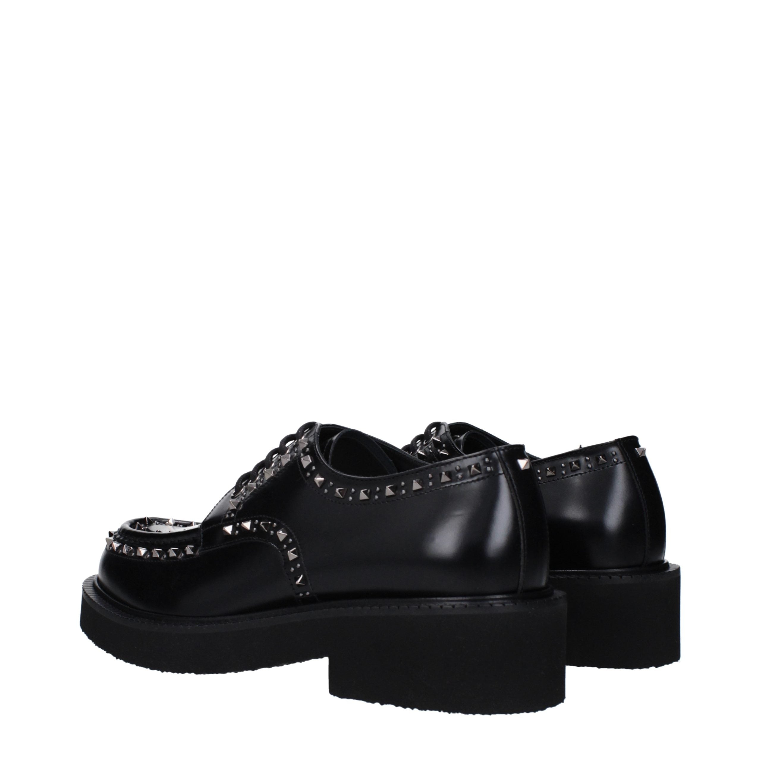 Valentino Garavani Chaussures Richelieu et Derbies en cuir noir