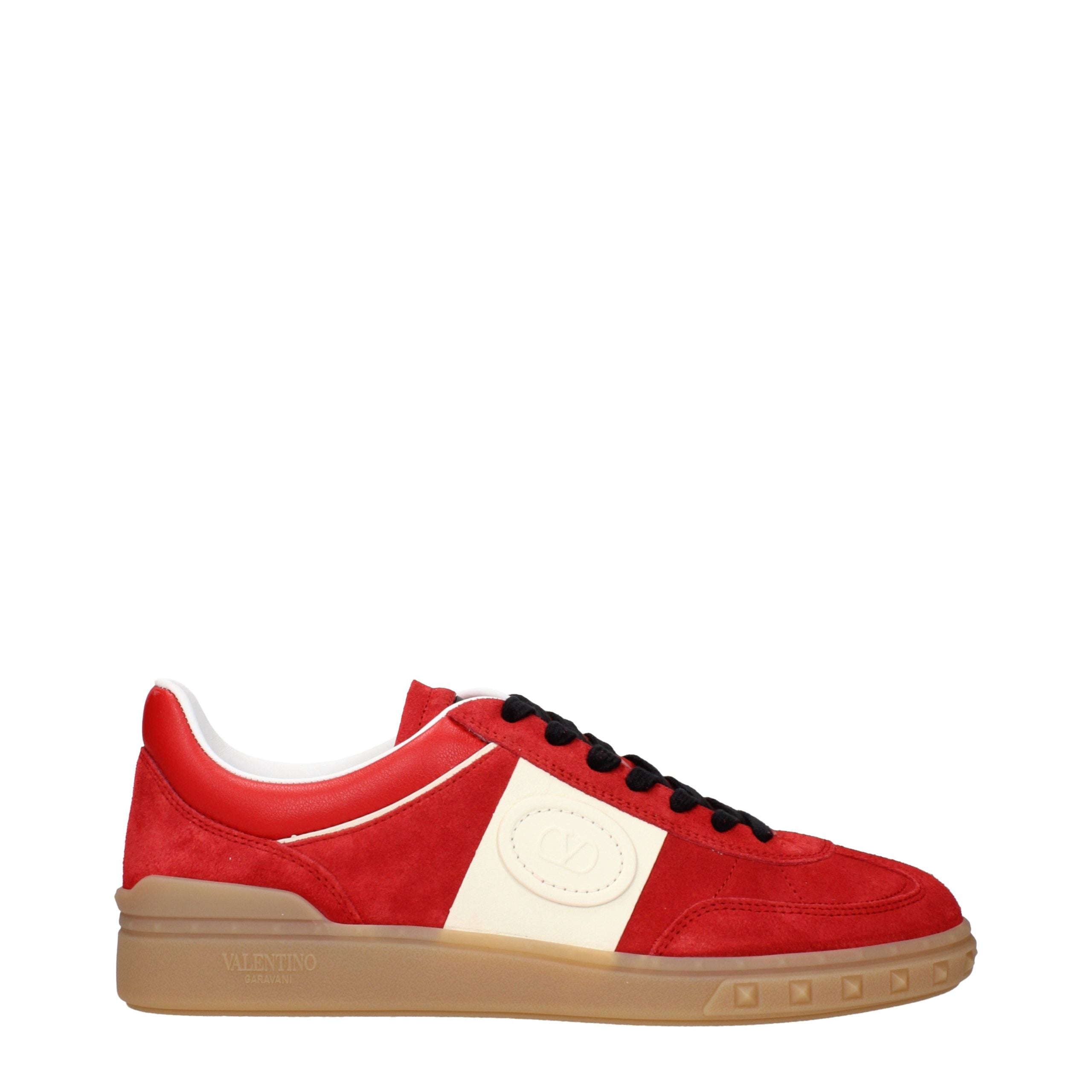 Baskets basses Valentino Garavani en cuir rouge