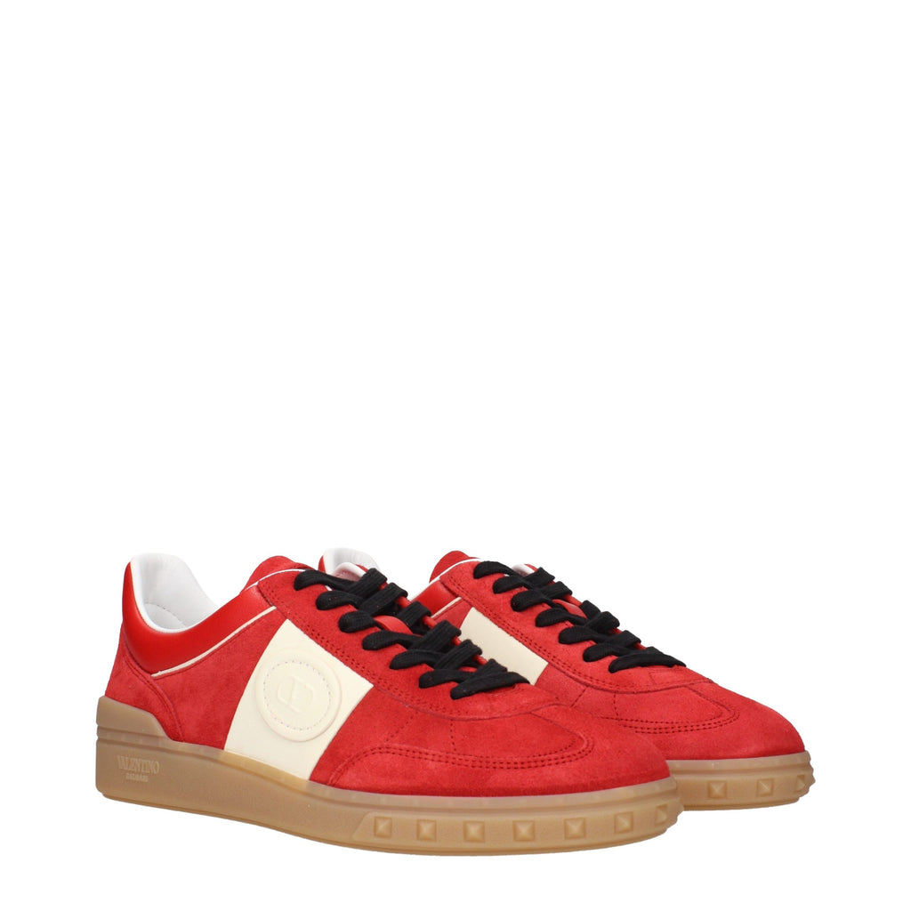 Baskets basses Valentino Garavani en cuir rouge