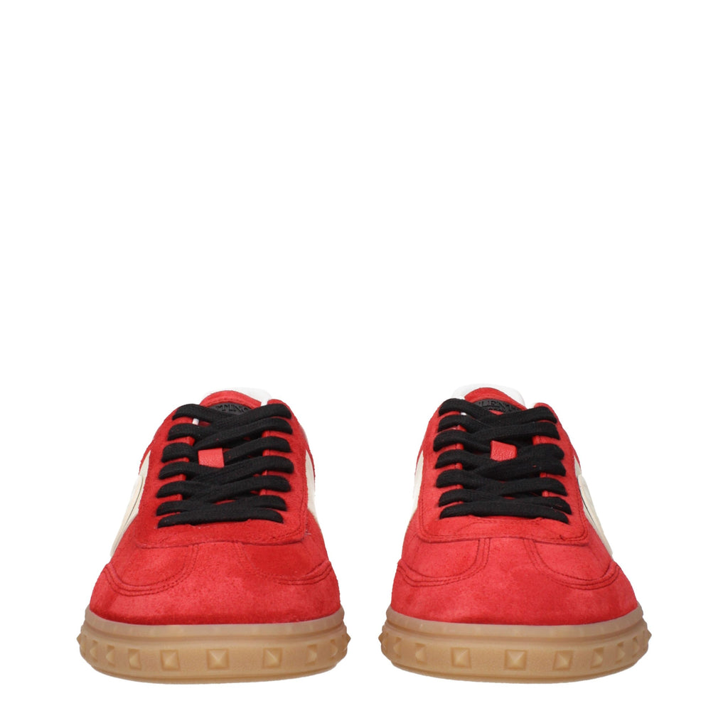 Baskets basses Valentino Garavani en cuir rouge