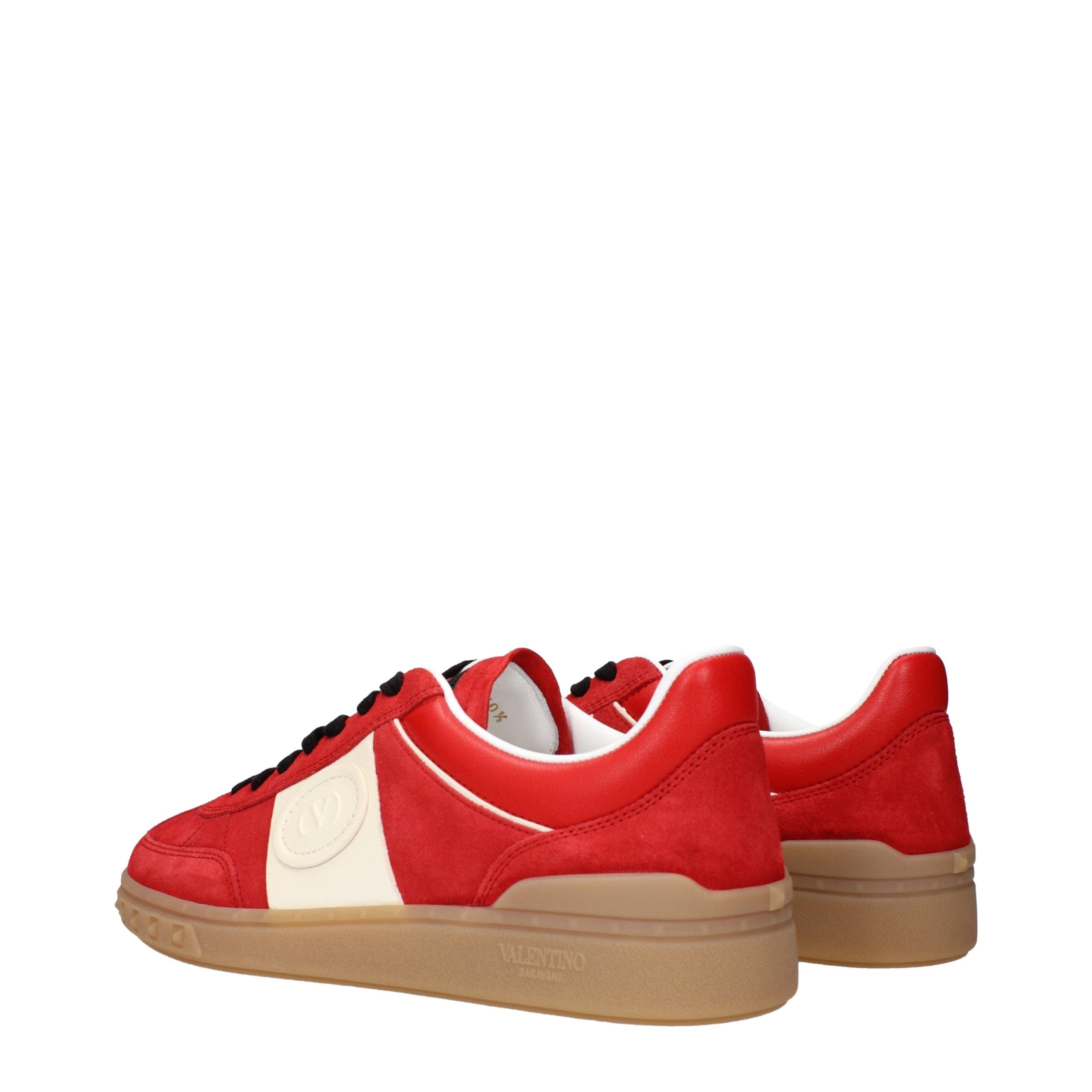 Baskets basses Valentino Garavani en cuir rouge