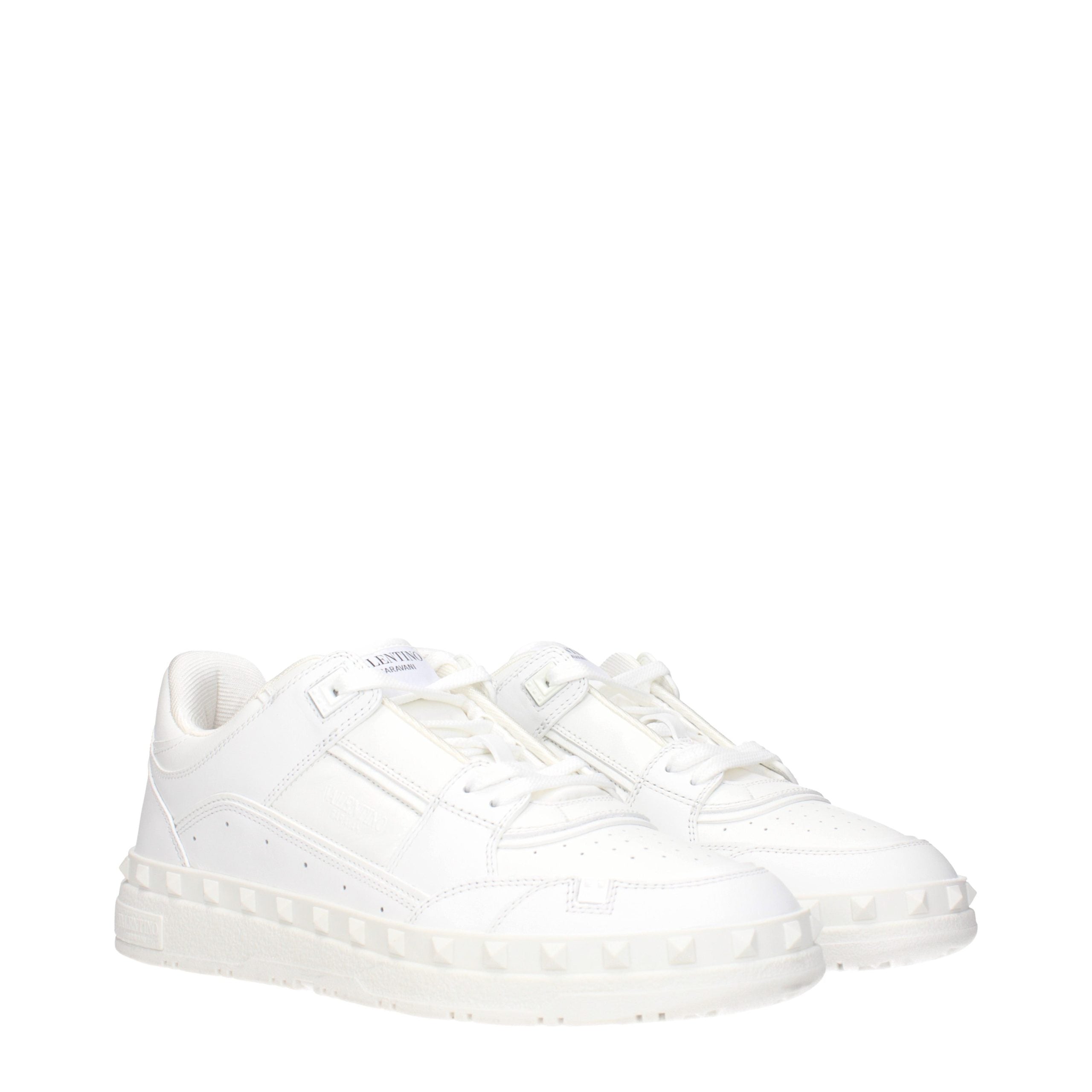 Baskets Valentino Garavani en cuir blanc