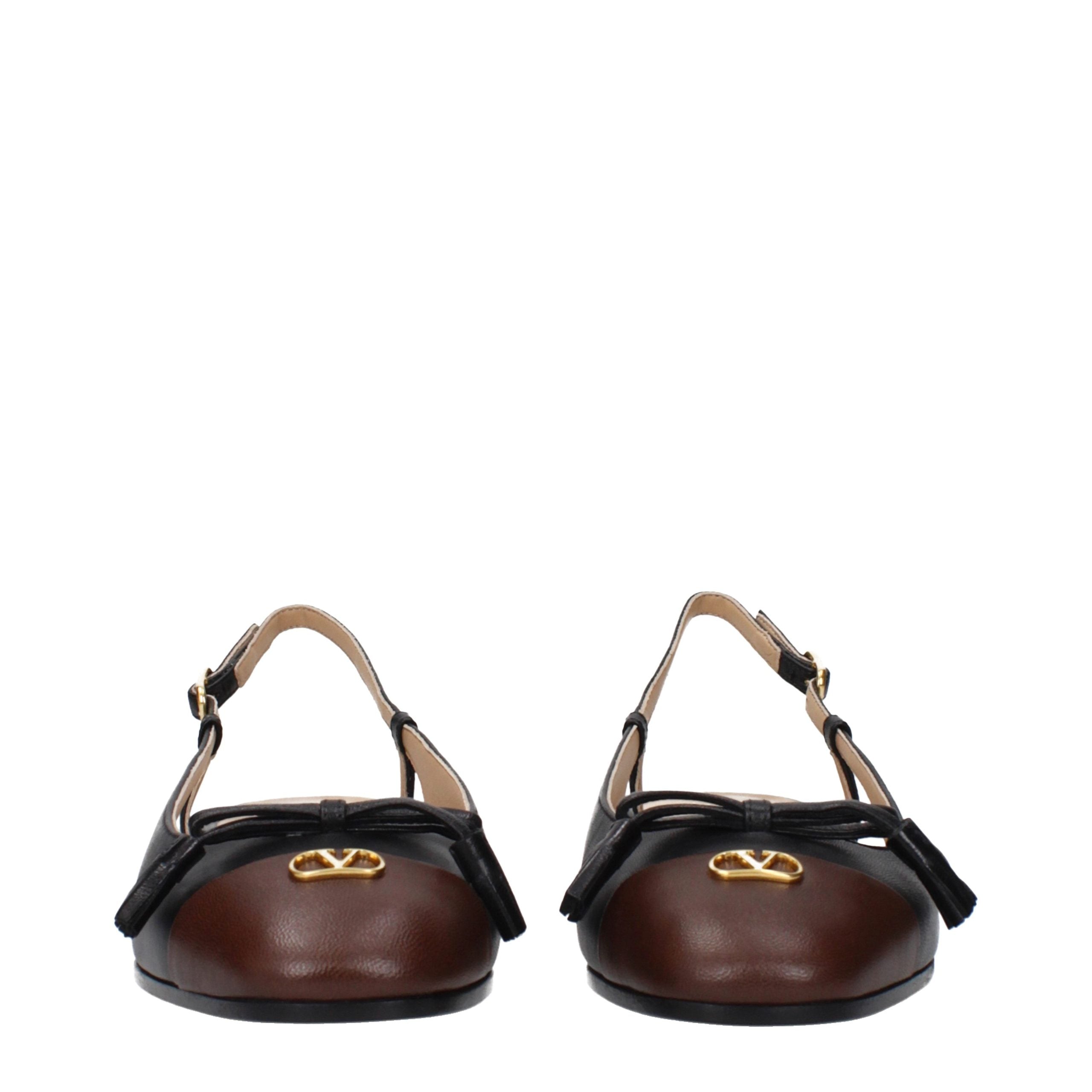 Valentino Garavani Ballerines en cuir noir