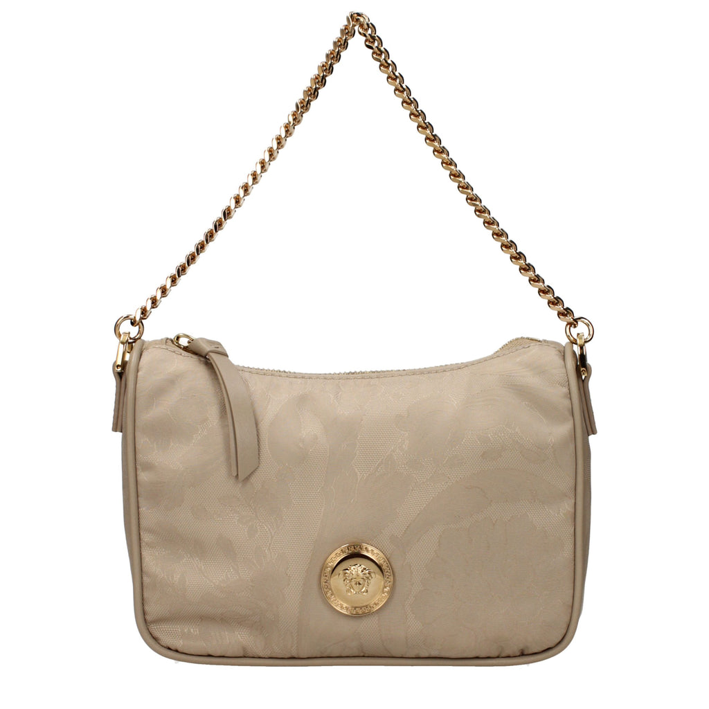 Sac à main en tissu beige Versace