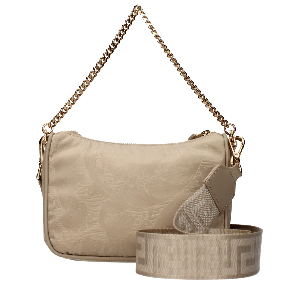 Sac à main en tissu beige Versace