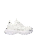 Baskets Versace en tissu blanc
