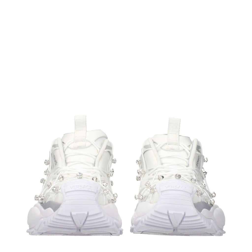 Baskets Versace en tissu blanc