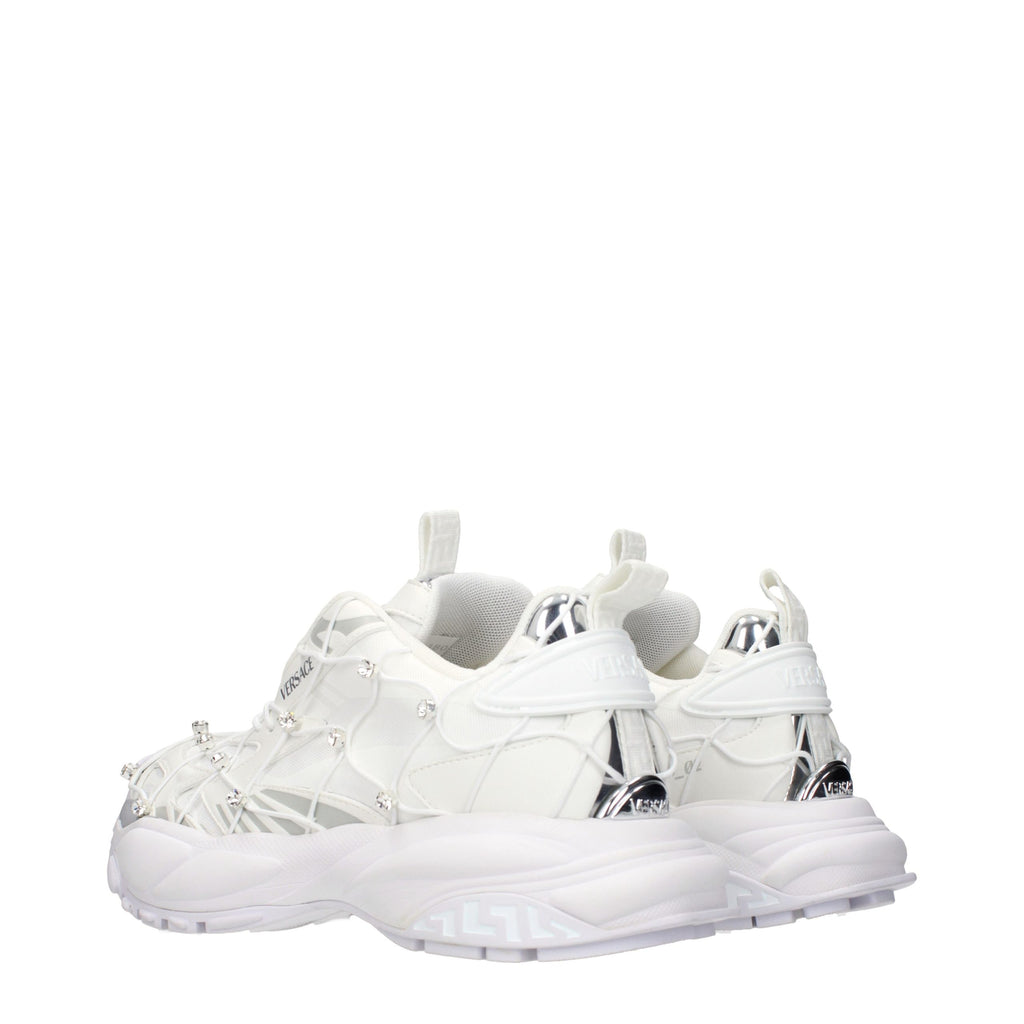 Baskets Versace en tissu blanc