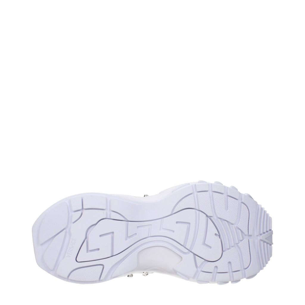 Baskets Versace en tissu blanc