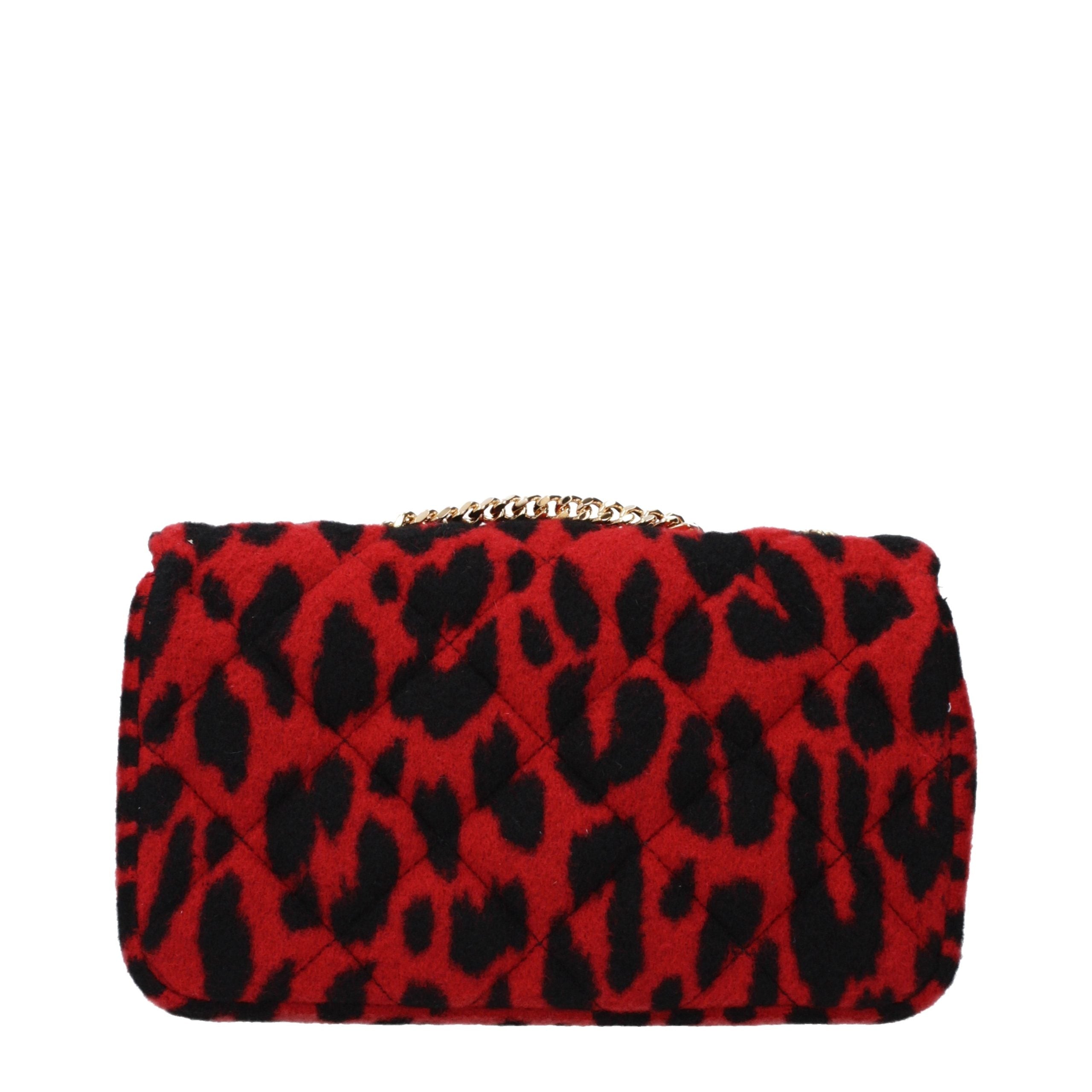 Sac à bandoulière Versace en laine rouge