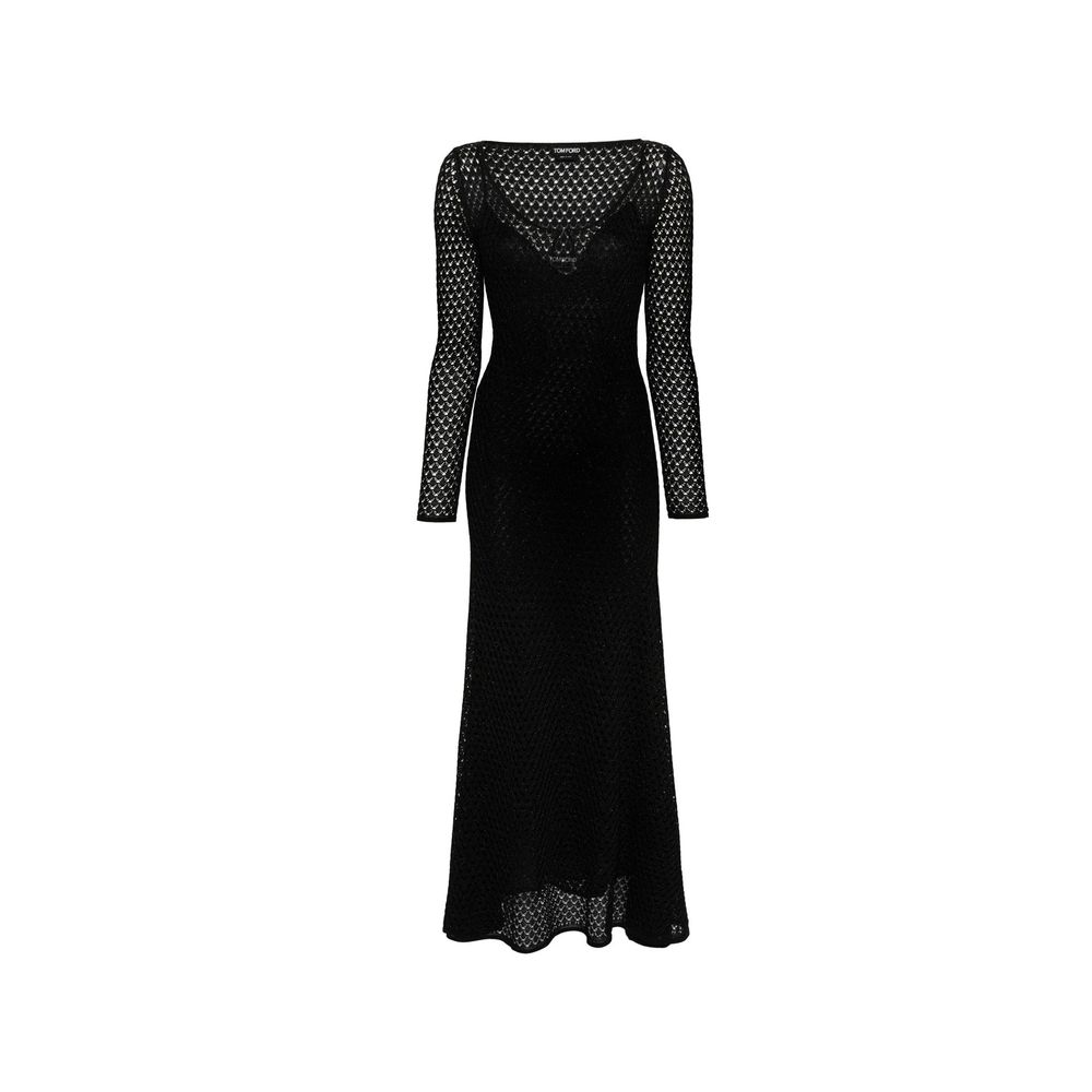 Robe décontractée Tom Ford en fibre métallique noire