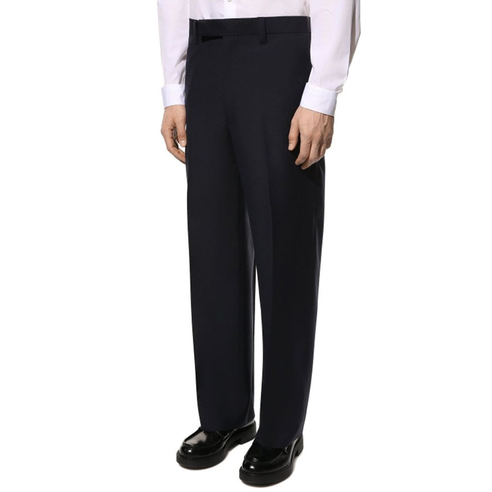 Pantalon de costume Prada bleu en laine