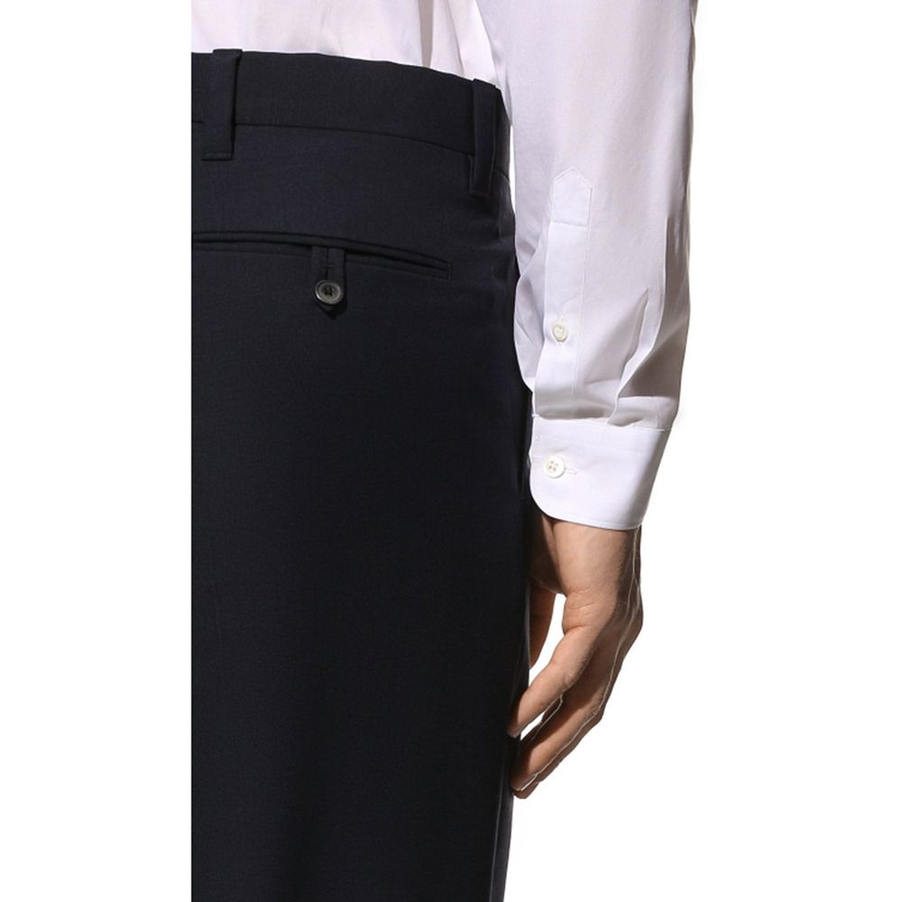 Pantalon de costume Prada bleu en laine