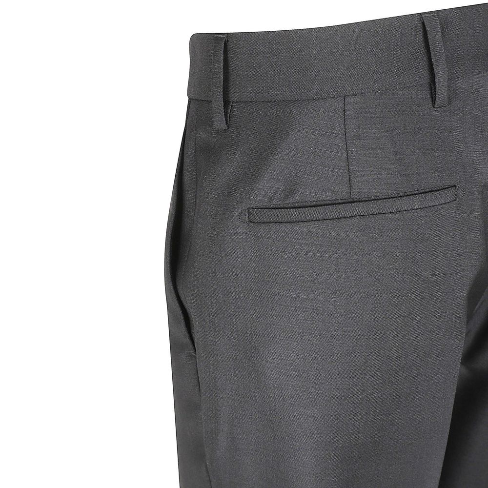 Prada Grey Wool Dress Trousers