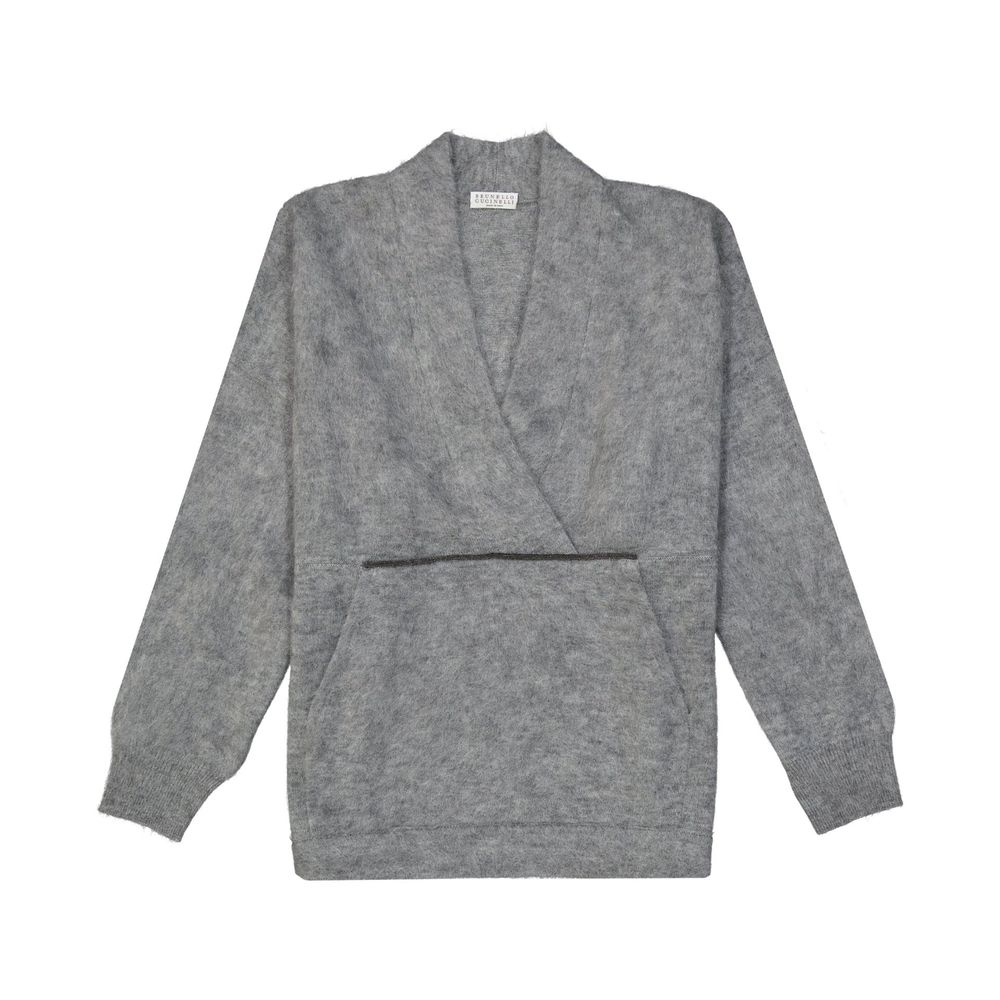 Brunello Cucinelli Grey Wool Sweatshirt