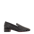 Mocassins à enfiler en cuir noir Christian Louboutin