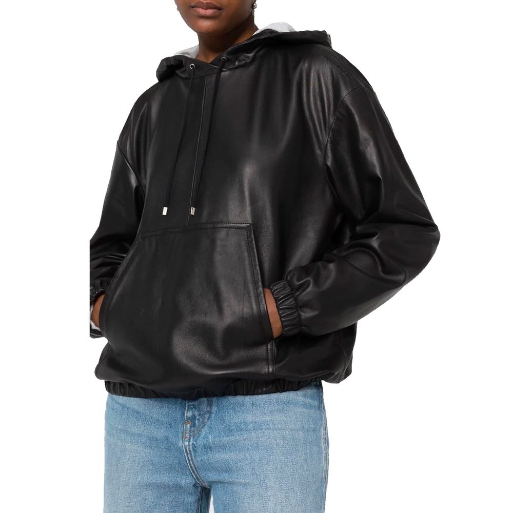 Débardeurs en cuir noir Saint Laurent