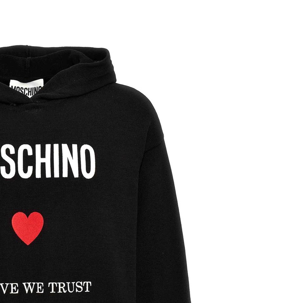 Sweat-shirt Moschino Couture en coton noir