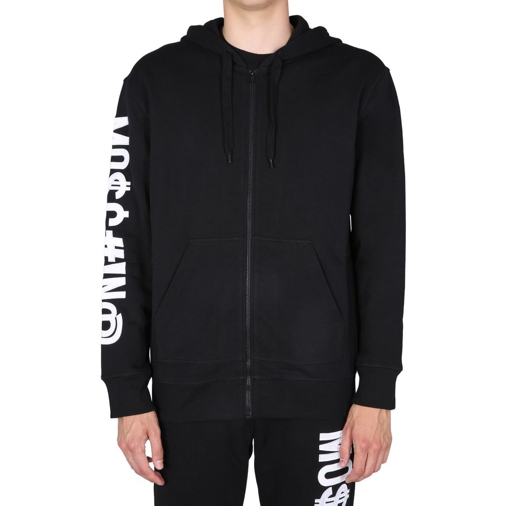 Sweatshirt en coton noir Moschino Couture