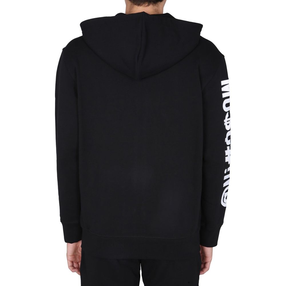 Sweatshirt en coton noir Moschino Couture