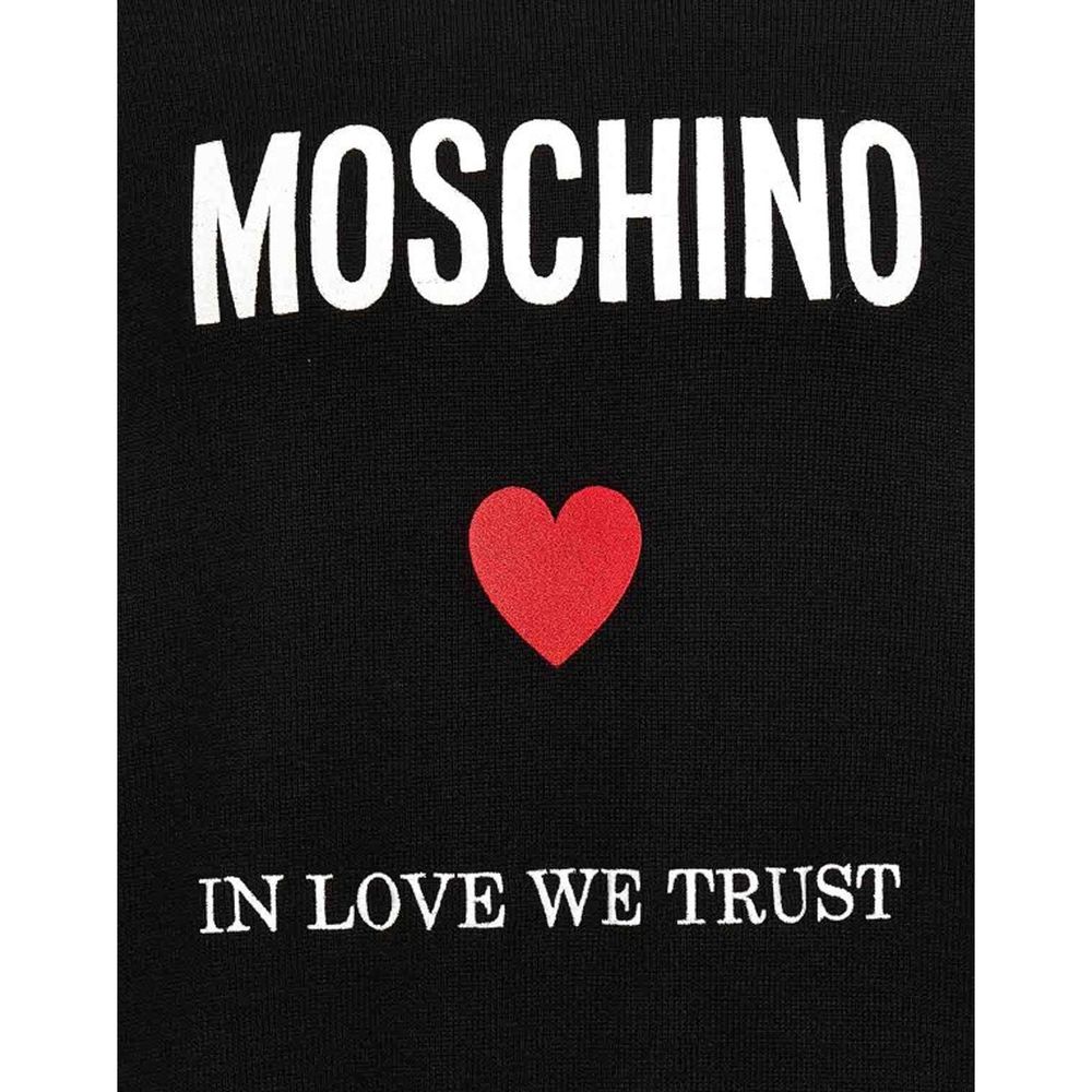 Sweat-shirt Moschino Couture en coton noir