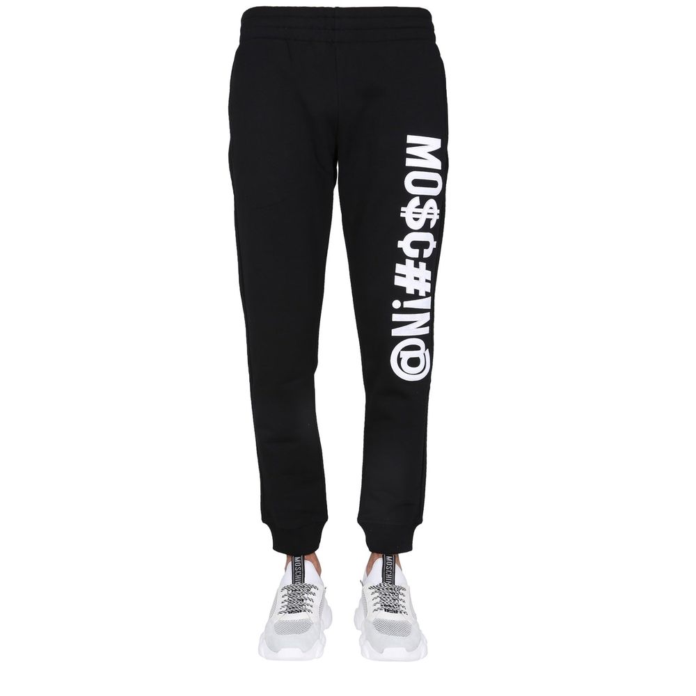Pantalon de jogging Moschino Couture en coton noir