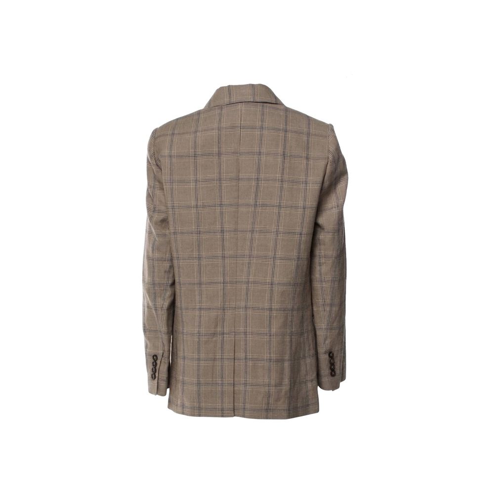Brunello Cucinelli Blazer en lin marron