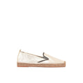 Espadrilles en cuir doré Brunello Cucinelli