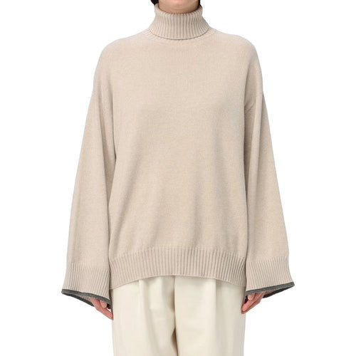 Pull en cachemire beige Brunello Cucinelli