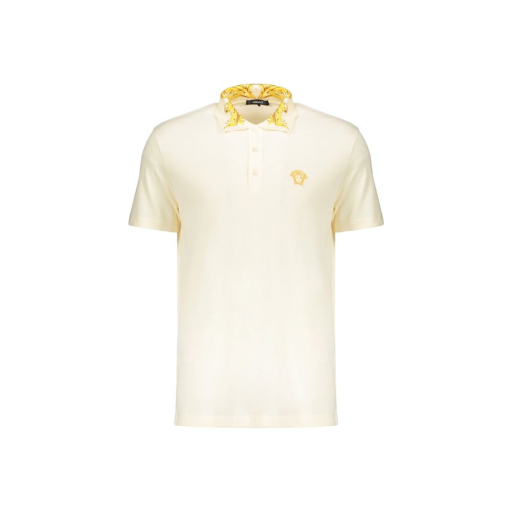 Polo Versace bicolore en coton