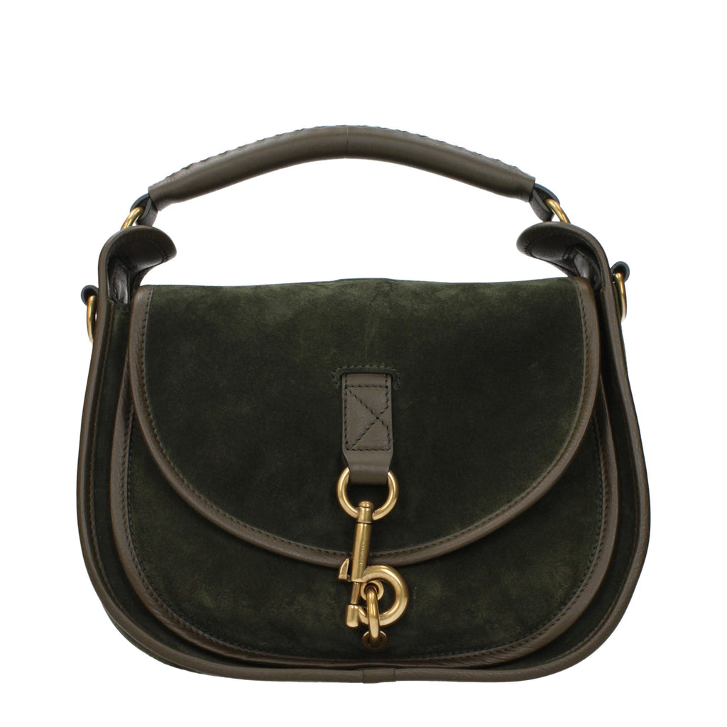 Sac à main Burberry en cuir vert