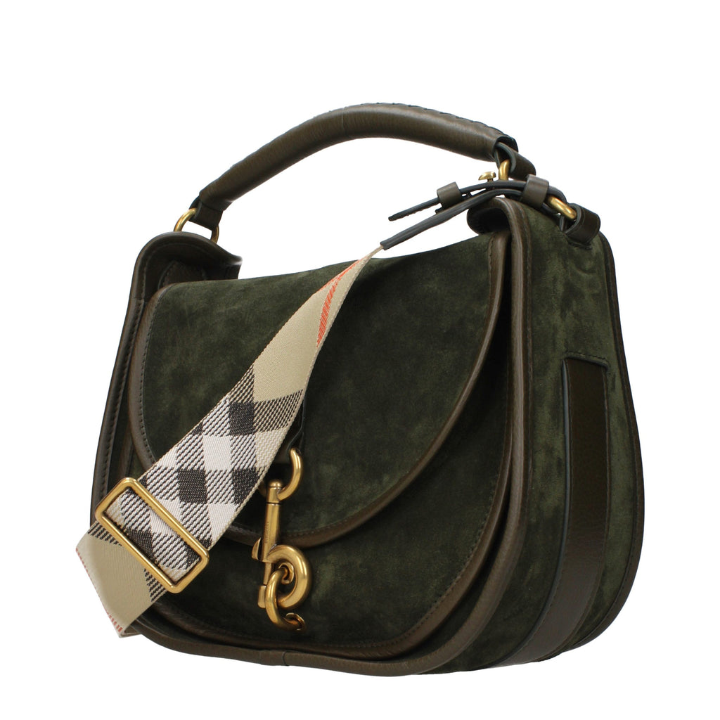 Sac à main Burberry en cuir vert