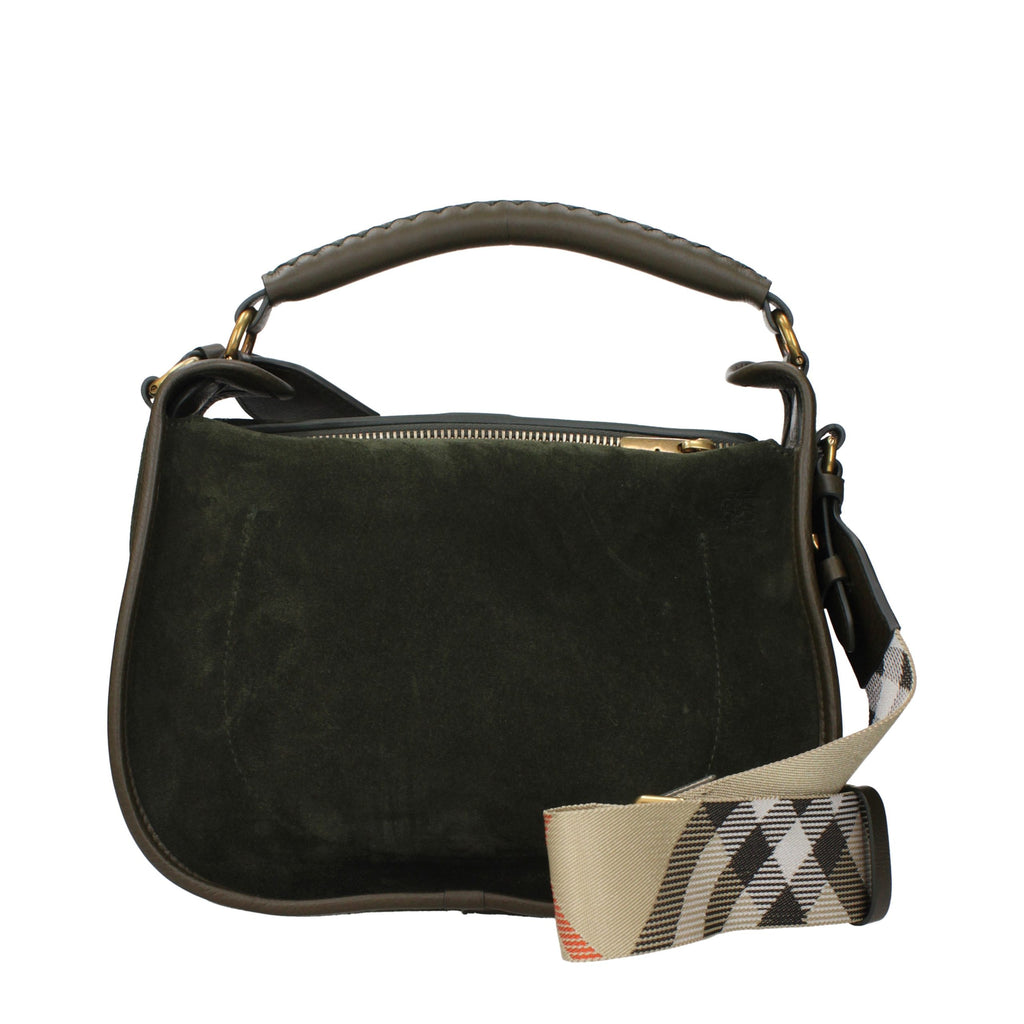 Sac à main Burberry en cuir vert