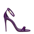 Sandales à talons aiguilles Dolce & Gabbana en cuir violet