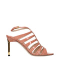 Sandales à talons aiguilles en cuir rose Tom Ford