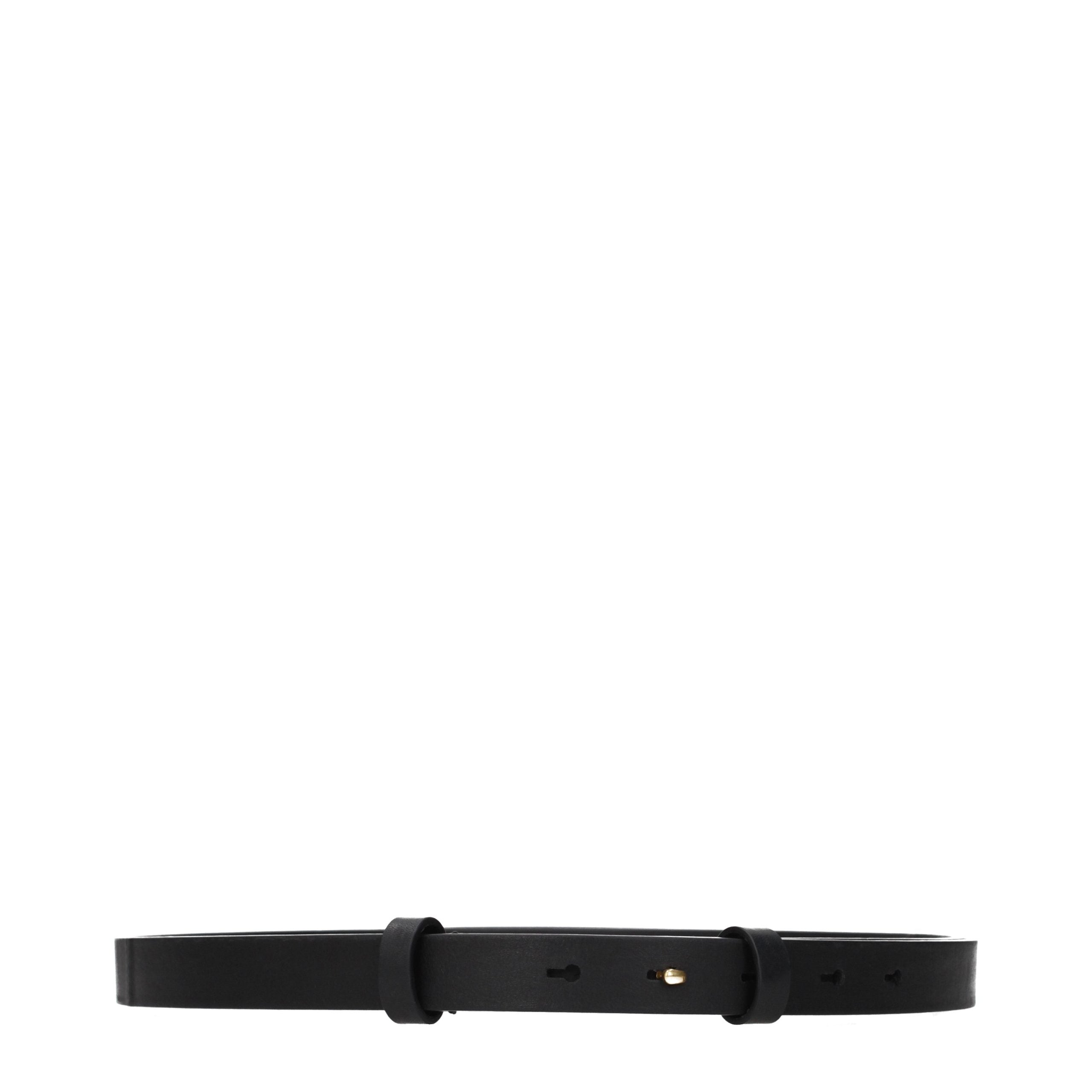 Ceinture classique en cuir noir Burberry