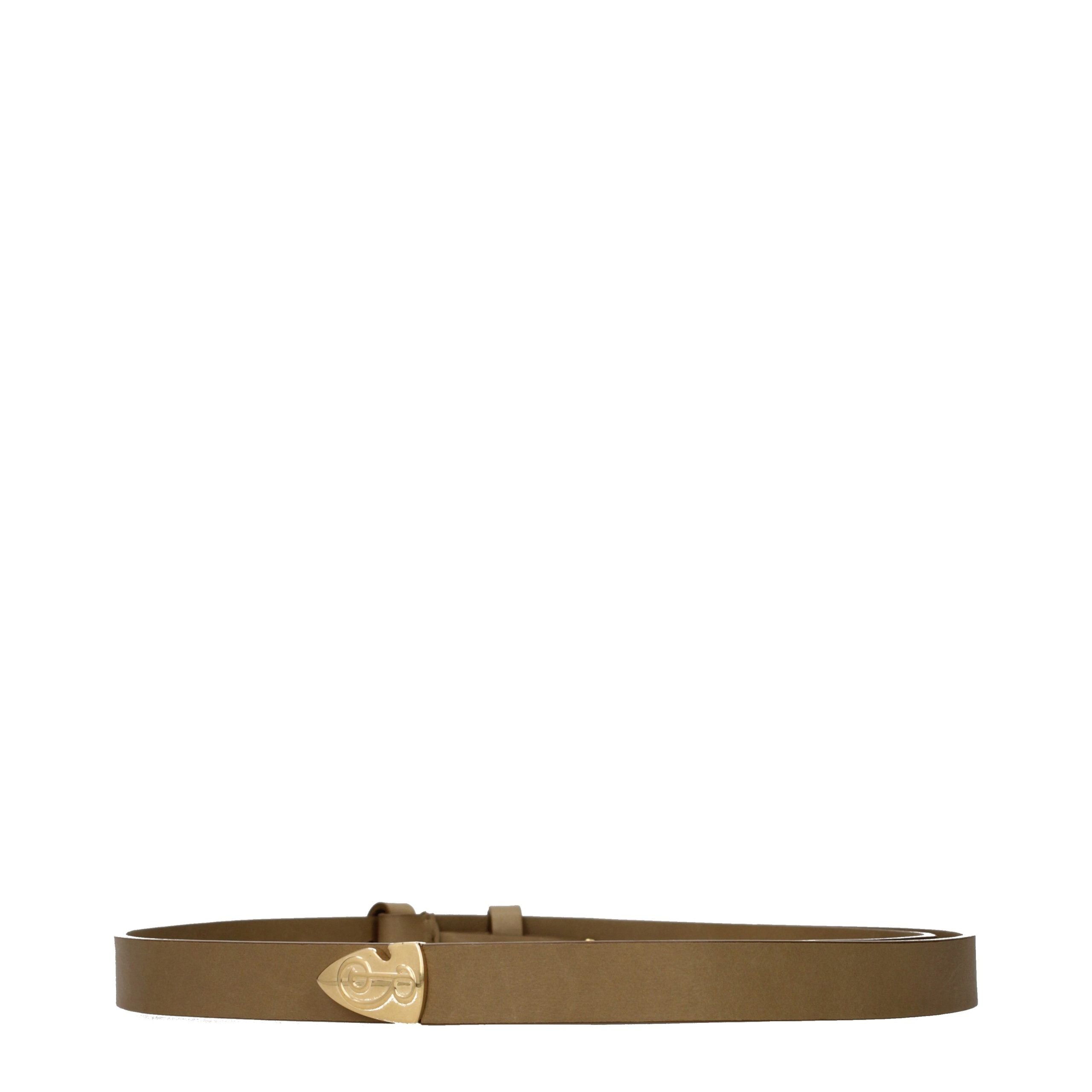 Ceinture classique Burberry en cuir marron