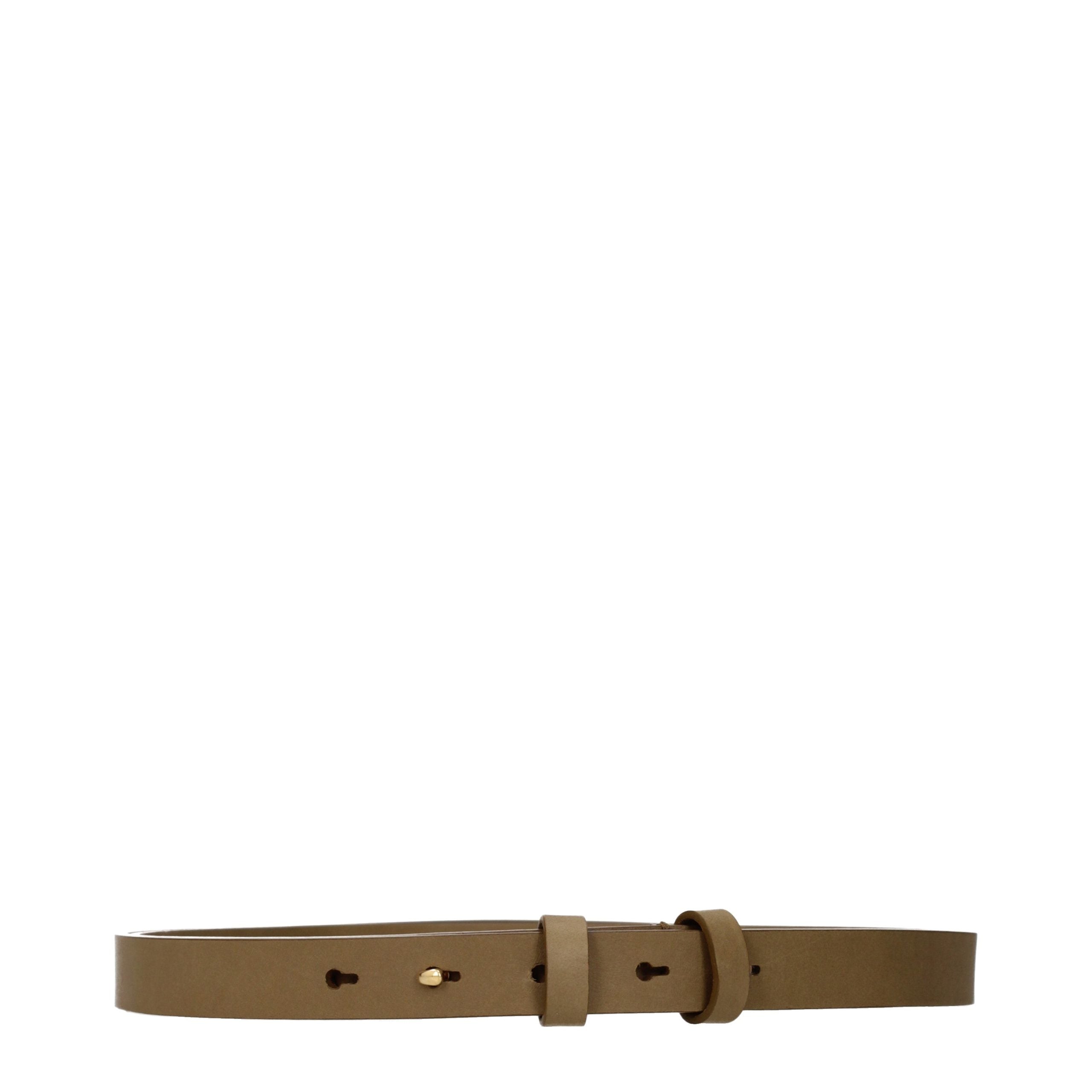 Ceinture classique Burberry en cuir marron