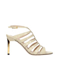 Sandales Tom Ford à talons aiguilles en cuir beige