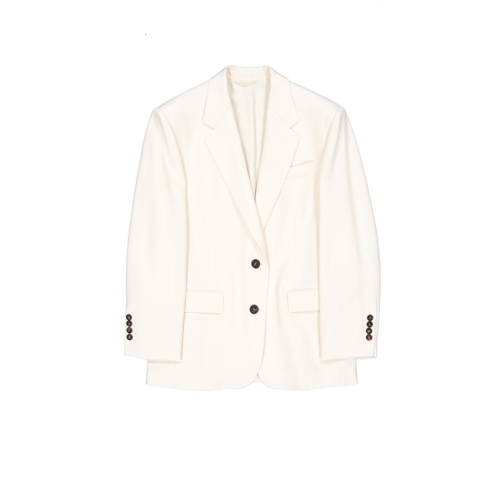 Brunello Cucinelli Blazer en viscose blanc