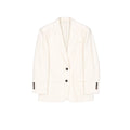 Brunello Cucinelli Blazer en viscose blanc