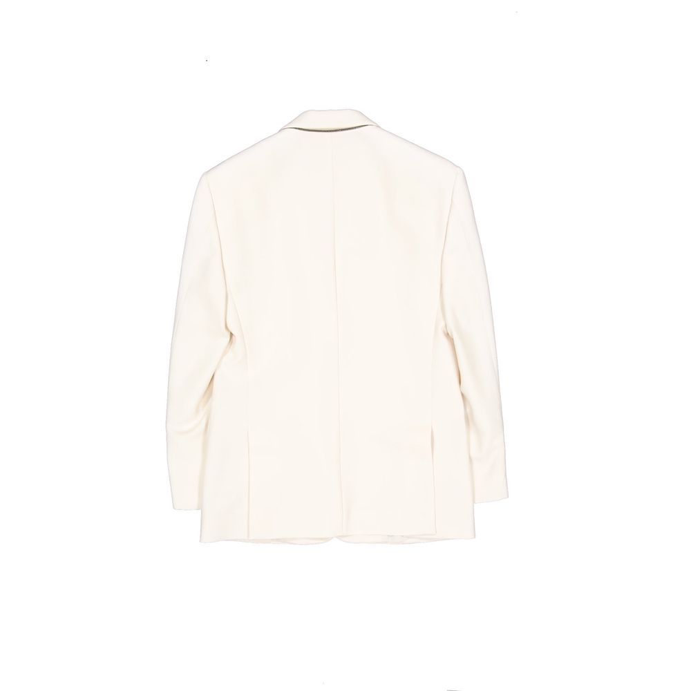 Brunello Cucinelli Blazer en viscose blanc