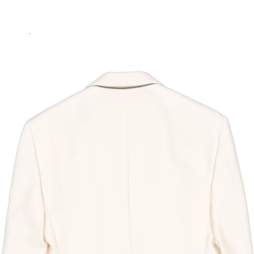 Brunello Cucinelli Blazer en viscose blanc
