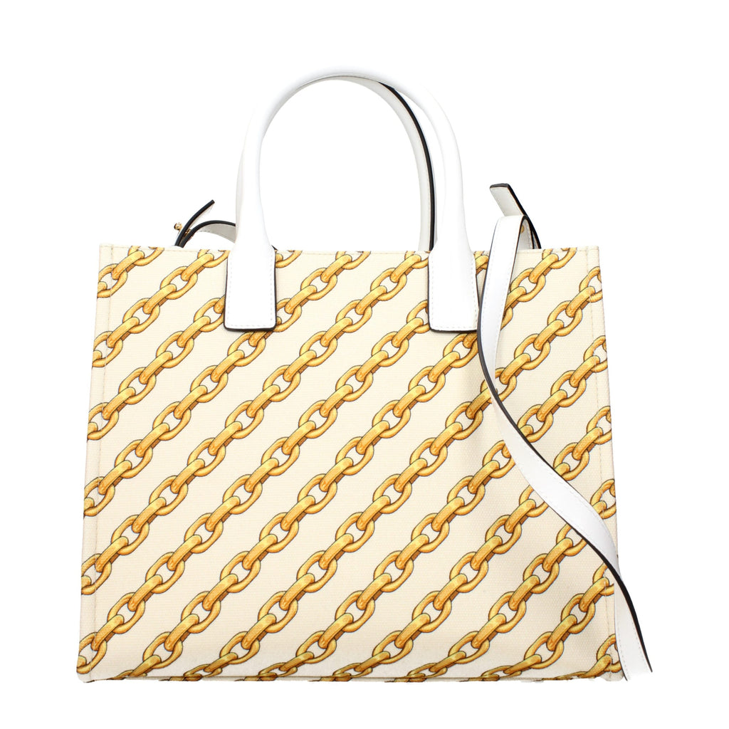 Sac à main Versace en tissu beige