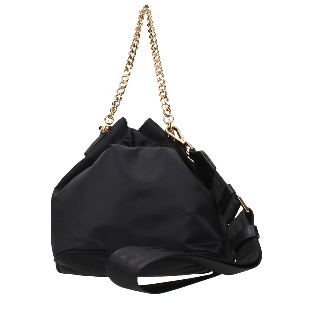 Sac à main Versace en tissu noir