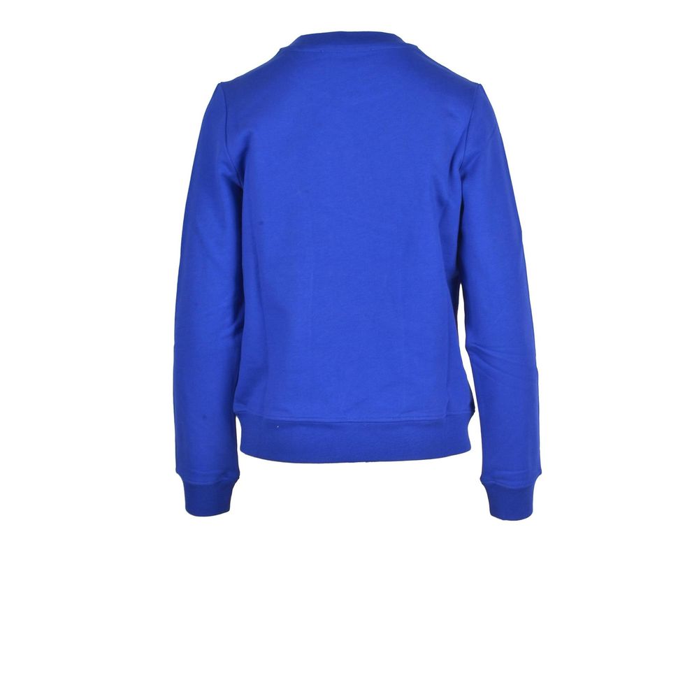 Sweat-shirt en coton bleu Love Moschino