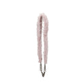 Sac porté épaule en fourrure rose Miu Miu