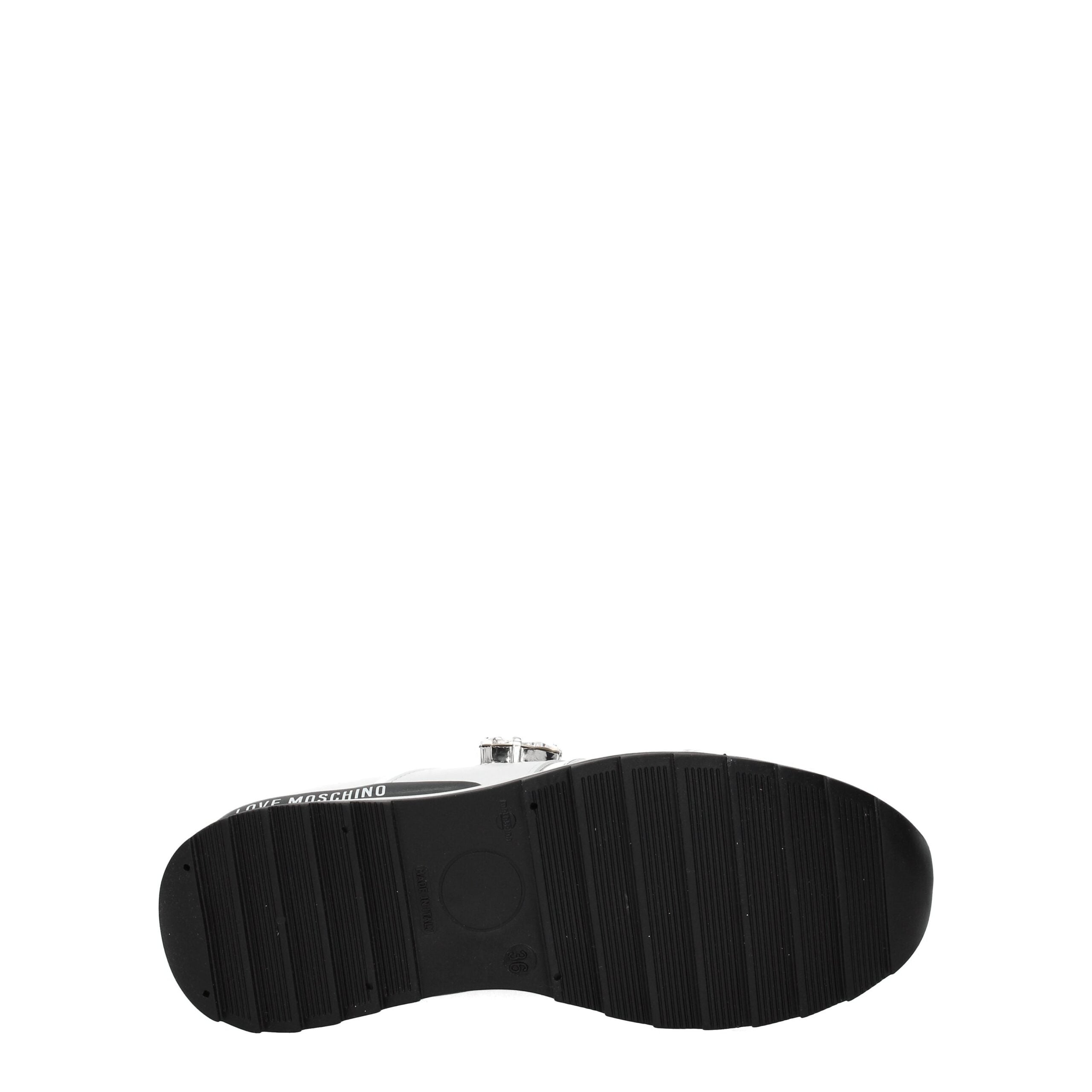 Love Moschino Baskets basses en cuir blanc