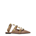 Sandales plates Valentino Garavani en cuir rose
